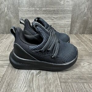 Adidas Lite Racer Adapt 7.0 Kids 5K Black Carbon Slip On Athletic NEW IE6399